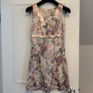 Vintage 80’s/90’s Pastel Floral Mini Shift Dress - Made in USA - Jody California